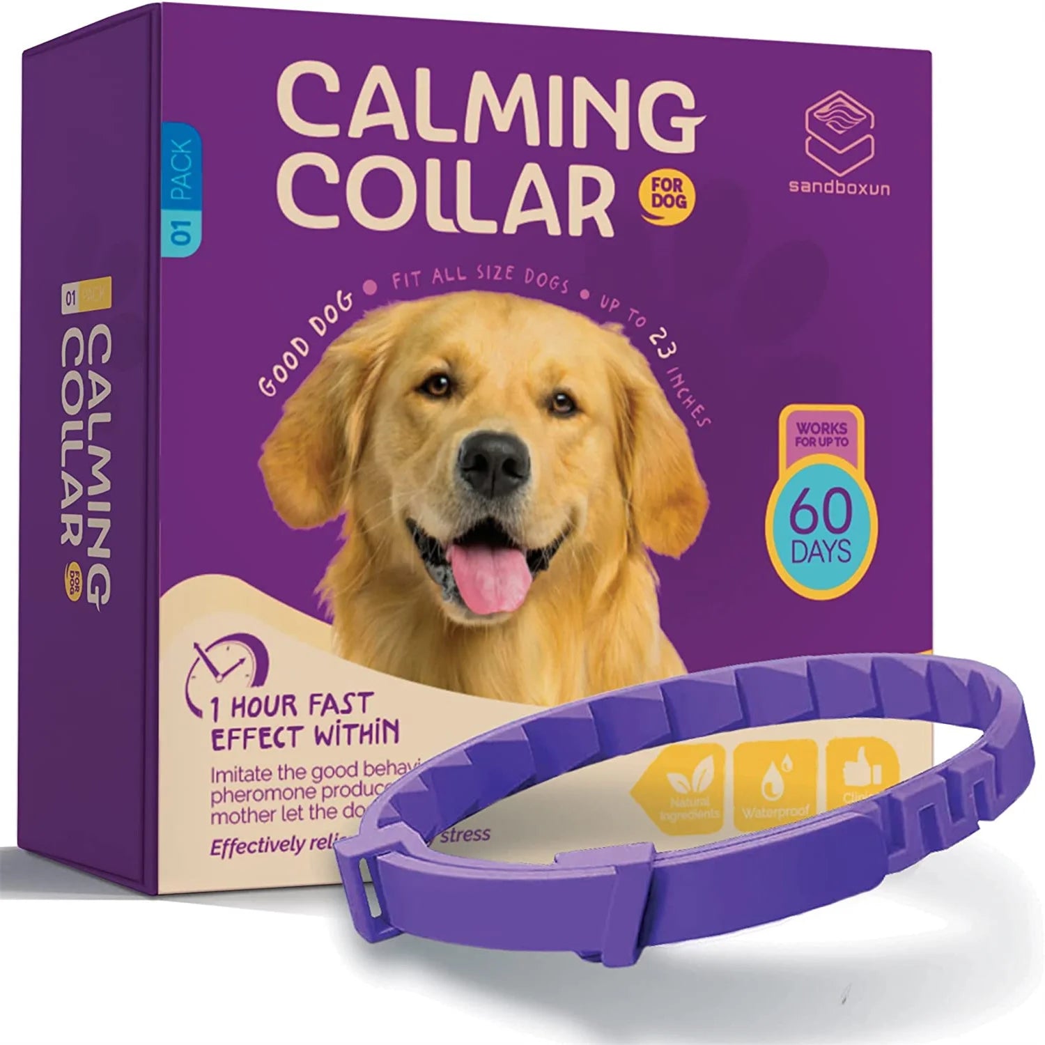 Pet Calm Collar Neck Strap Plastics Cat Dog Soothe Collar Adjustable