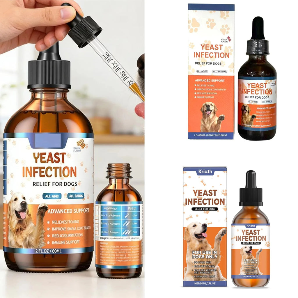 60ML 3kinds Dog Pet Drops Gentle Care Supplement To Maintain Healthy Coat and Skin