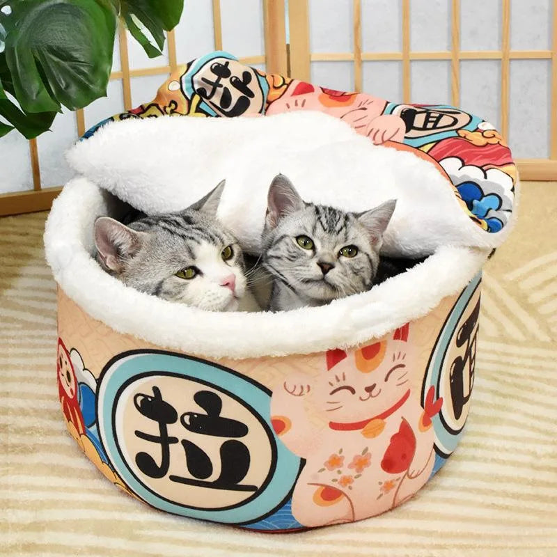 Pet Dog Cat House Kennel Super Large Instant Noodle Warm Dog