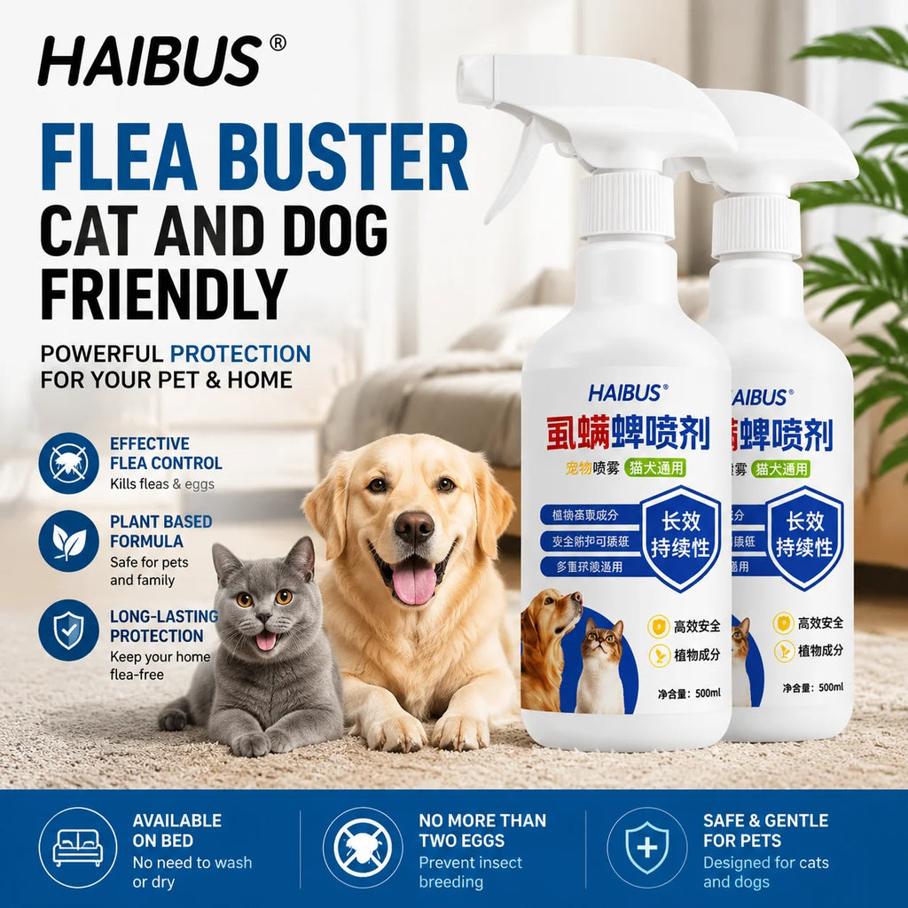 Strong External Deworming for Pet Cats and Dogs Mite, Tick, Flea and Lice Spray, Deodorant