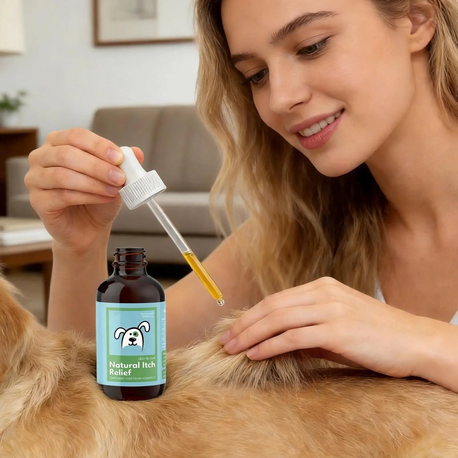 60ml Dog Itch Relief Spray Natural Soothing Oil Anti Itch for Small Large Breeds