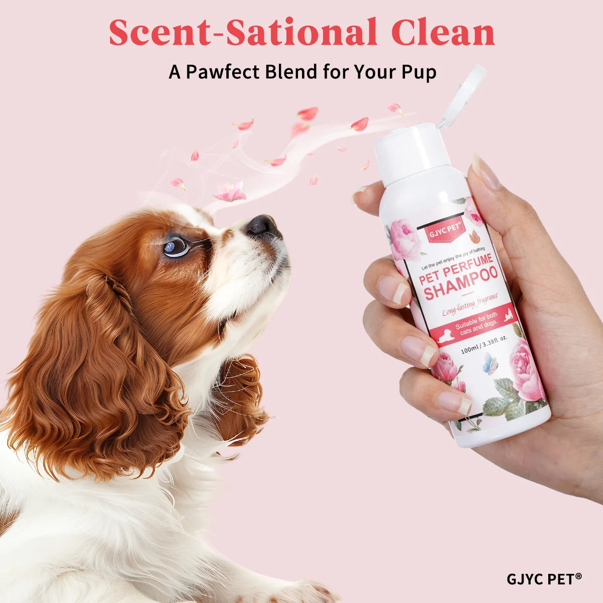 Perfumed Pet Shampoo for Dogs Cats | Natural Long Lasting Fragrance Odor Control
