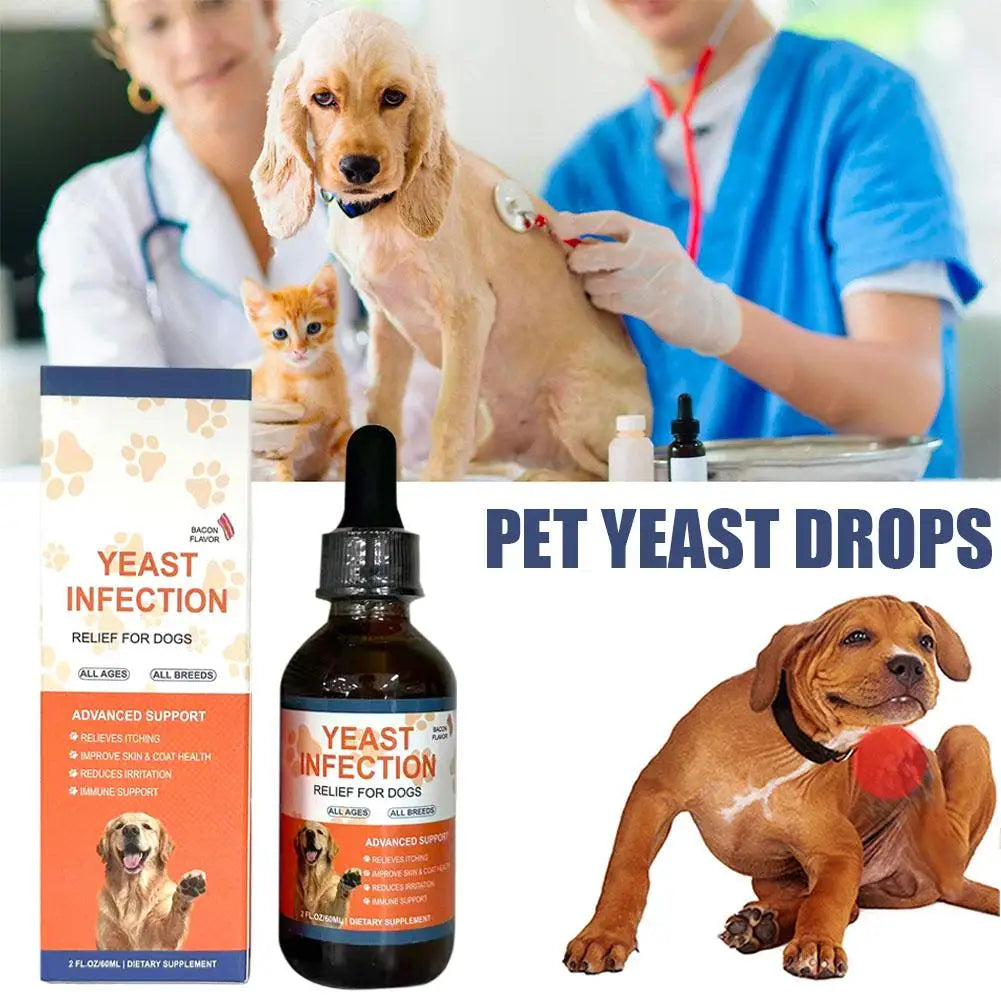 60ML 3kinds Dog Pet Drops Gentle Care Supplement To Maintain Healthy Coat and Skin